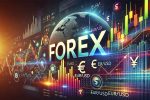 Hình ảnh minh họa Forex là gì với biểu đồ nến, các đường xu hướng và dòng chữ 'Forex' nổi bật, mang tính biểu tượng cho thị trường tài chính toàn cầu